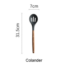 Load image into Gallery viewer, Silicone Kitchen Tools Set Cooking Tools Utensils Set Spatula Shovel Soup Spoon with Wooden Handle Special Heat-resistant Design
